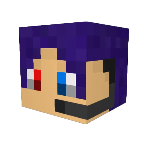 whereismaqs Minecraft avatar head, 3D render