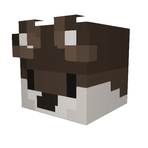 whereistail Minecraft avatar head, 3D render