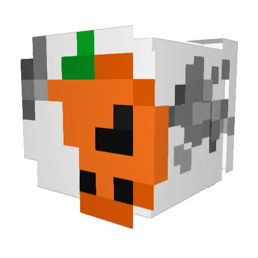 whi3ld Minecraft avatar head, 3D render