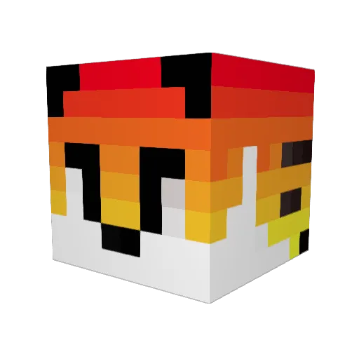 whidodiaz Minecraft avatar head, 3D render