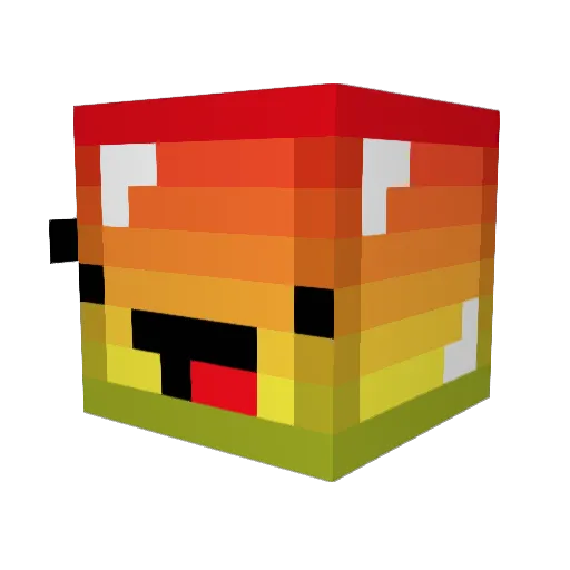 whien4 Minecraft avatar head, 3D render
