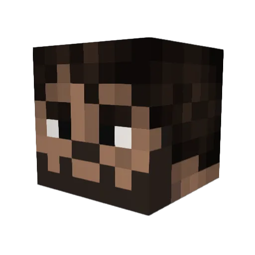 whightboyslims Minecraft avatar head, 3D render