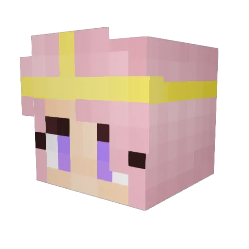 whimses Minecraft avatar head, 3D render