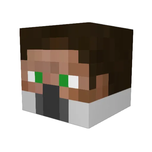 whimsicalbadboy Minecraft avatar head, 3D render