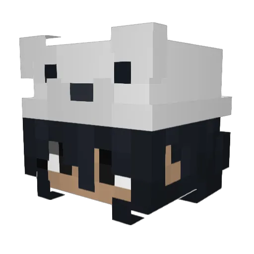 whimsyames Minecraft avatar head, 3D render