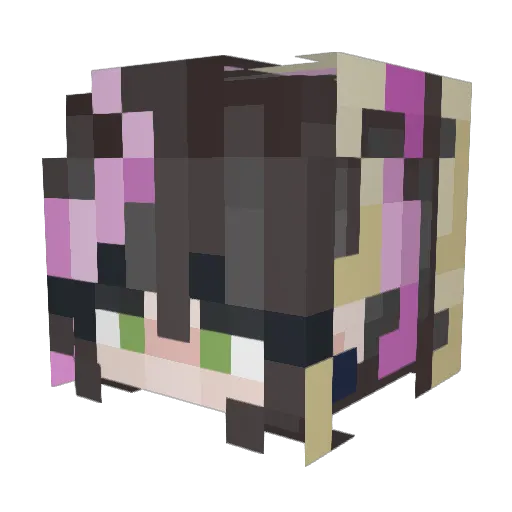 whimsyjams Minecraft avatar head, 3D render