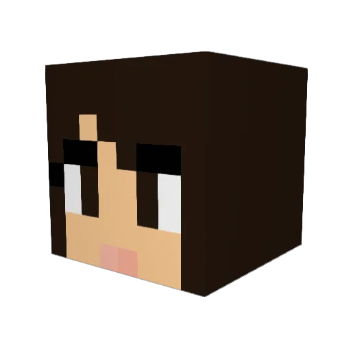 whiprsnapr Minecraft avatar head, 3D render