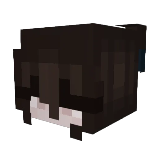 whiskersnap Minecraft avatar head, 3D render