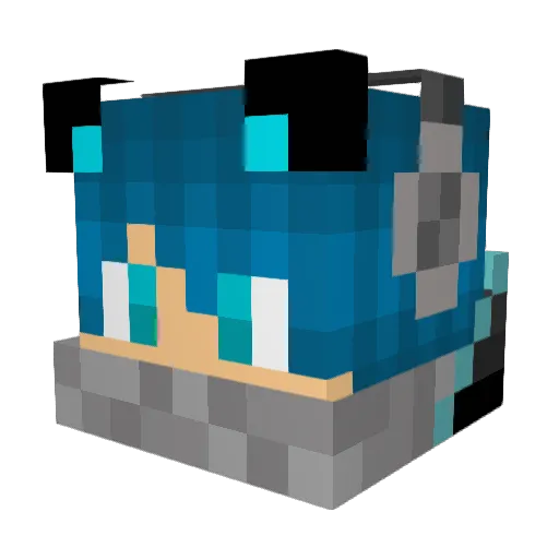 whisper1978 Minecraft avatar head, 3D render