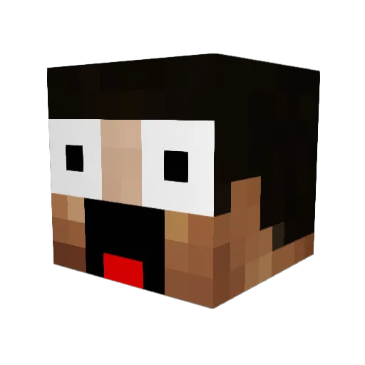 whisper99 Minecraft avatar head, 3D render