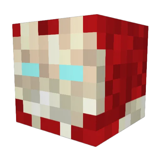whisper_flame Minecraft avatar head, 3D render