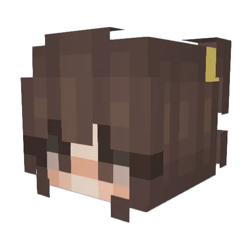 whispersyells14 Minecraft avatar head, 3D render