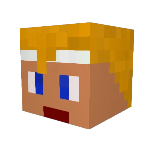 whit3g4mer Minecraft avatar head, 3D render