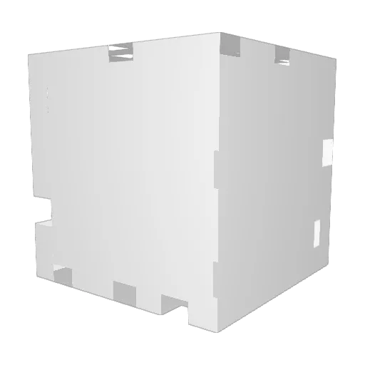white452 Minecraft avatar head, 3D render