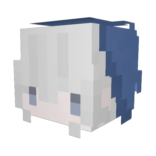 white932 Minecraft avatar head, 3D render