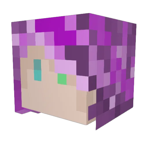 white_ace_strike Minecraft avatar head, 3D render