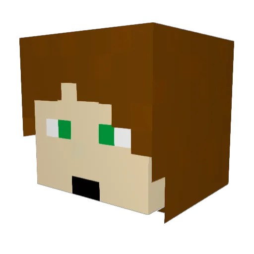 whiteangel66699 Minecraft avatar head, 3D render