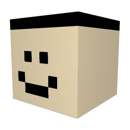 whiteascasper Minecraft avatar head, 3D render