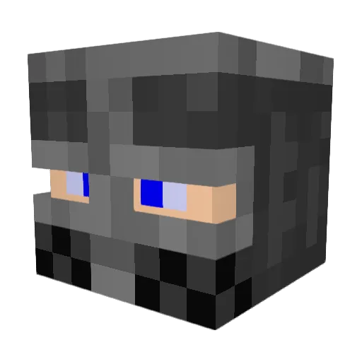 whitefang424 Minecraft avatar head, 3D render