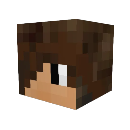 whiteflacon333 Minecraft avatar head, 3D render