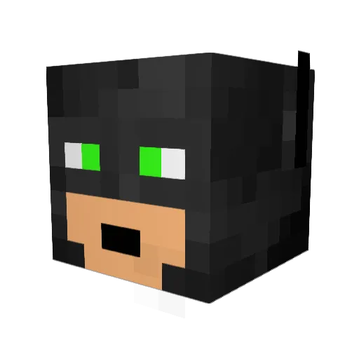 whiteghost09 Minecraft avatar head, 3D render