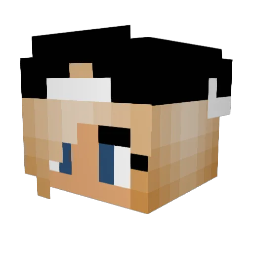 whitegurl96 Minecraft avatar head, 3D render