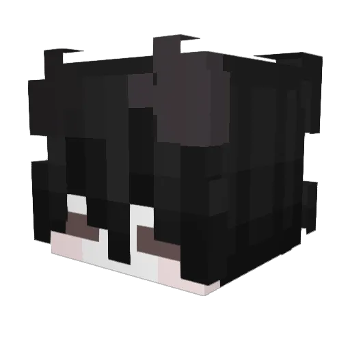 whiteheartwarior Minecraft avatar head, 3D render