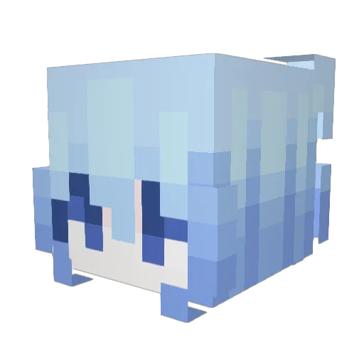 whitelistgg Minecraft avatar head, 3D render