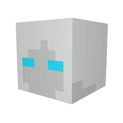 whitelivesmater Minecraft avatar head, 3D render