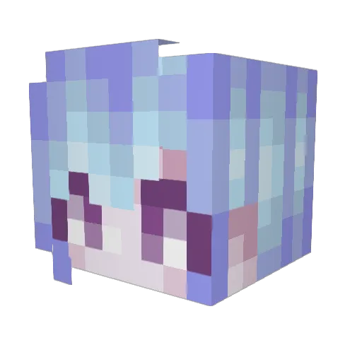 whitemage2003 Minecraft avatar head, 3D render
