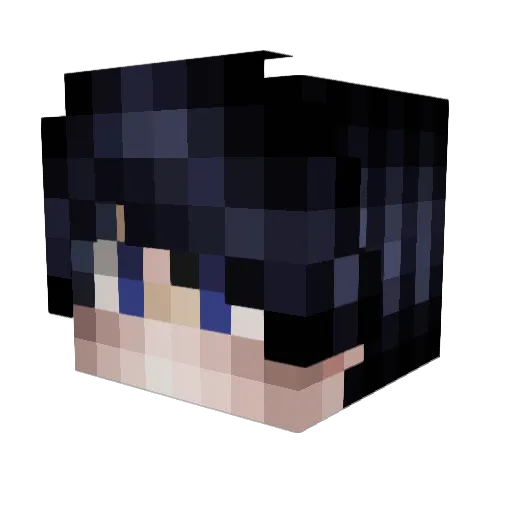 whiteman47 Minecraft avatar head, 3D render