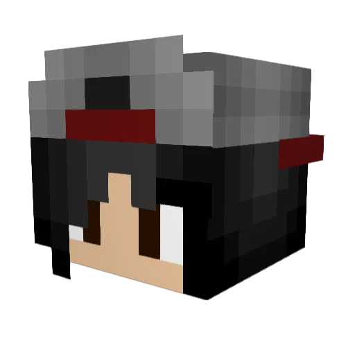 whitephoenix_ Minecraft avatar head, 3D render