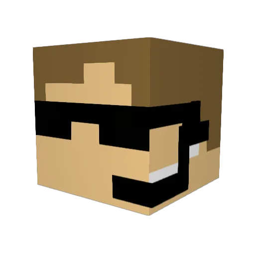 whiteside1830 Minecraft avatar head, 3D render