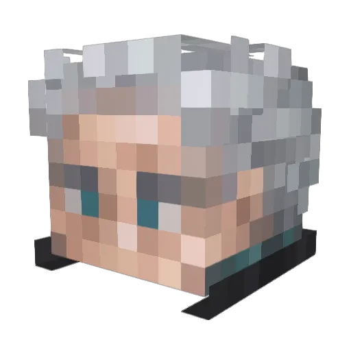 whitesnake321 Minecraft avatar head, 3D render