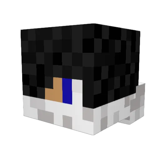 whitestkiduknow Minecraft avatar head, 3D render