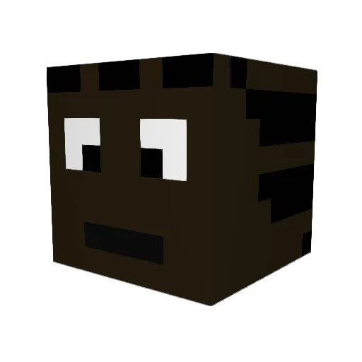 whitetripz Minecraft avatar head, 3D render