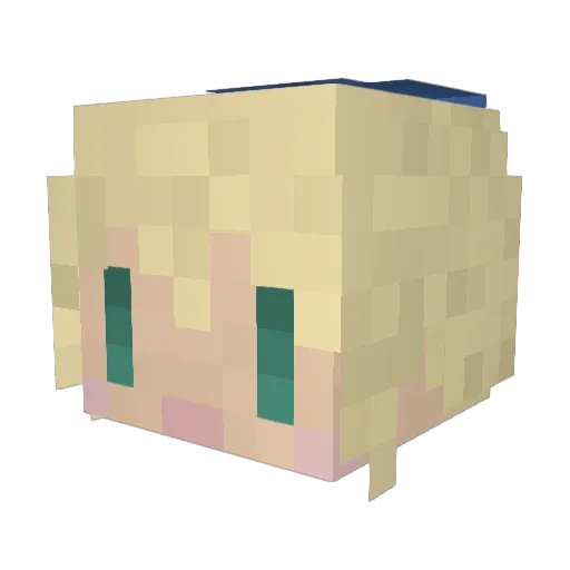 whitewolf1129 Minecraft avatar head, 3D render