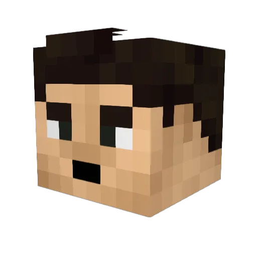 whitlofm Minecraft avatar head, 3D render