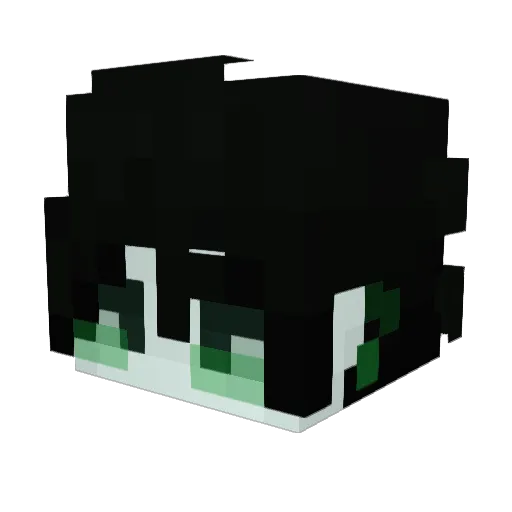 whitsr Minecraft avatar head, 3D render