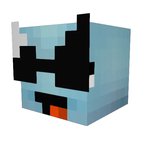 whittycent Minecraft avatar head, 3D render