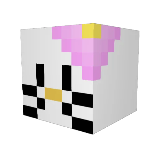 whittykitty143 Minecraft avatar head, 3D render
