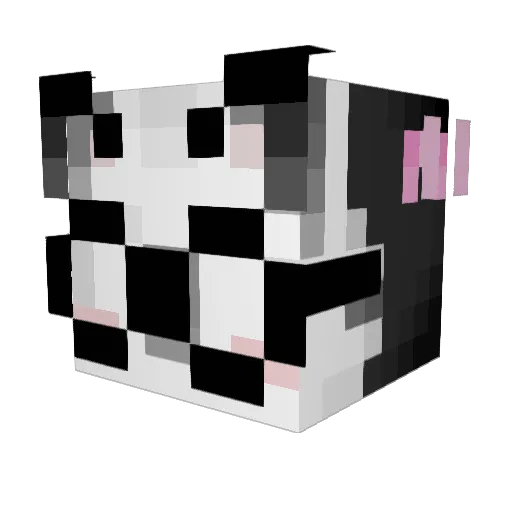 whizbird Minecraft avatar head, 3D render