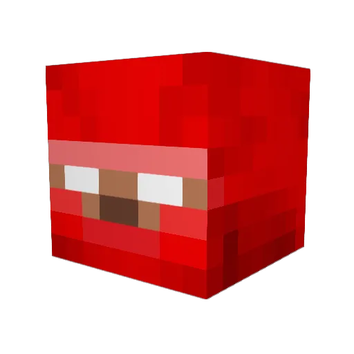 whizistic Minecraft avatar head, 3D render