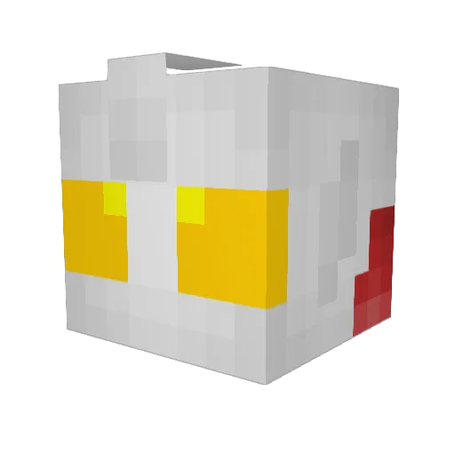 whn0425 Minecraft avatar head, 3D render