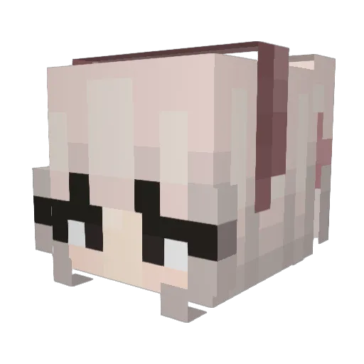 whn0t Minecraft avatar head, 3D render