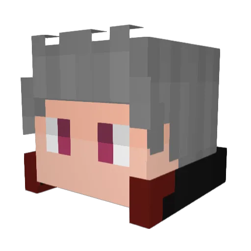 whochew Minecraft avatar head, 3D render