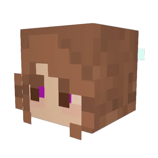 whoiismvrt Minecraft avatar head, 3D render