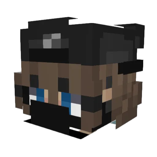 whoisadri Minecraft avatar head, 3D render