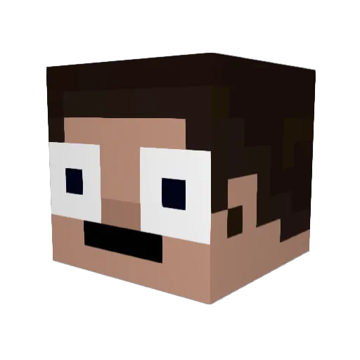 whoisfraser Minecraft avatar head, 3D render