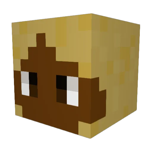 whoisifee Minecraft avatar head, 3D render